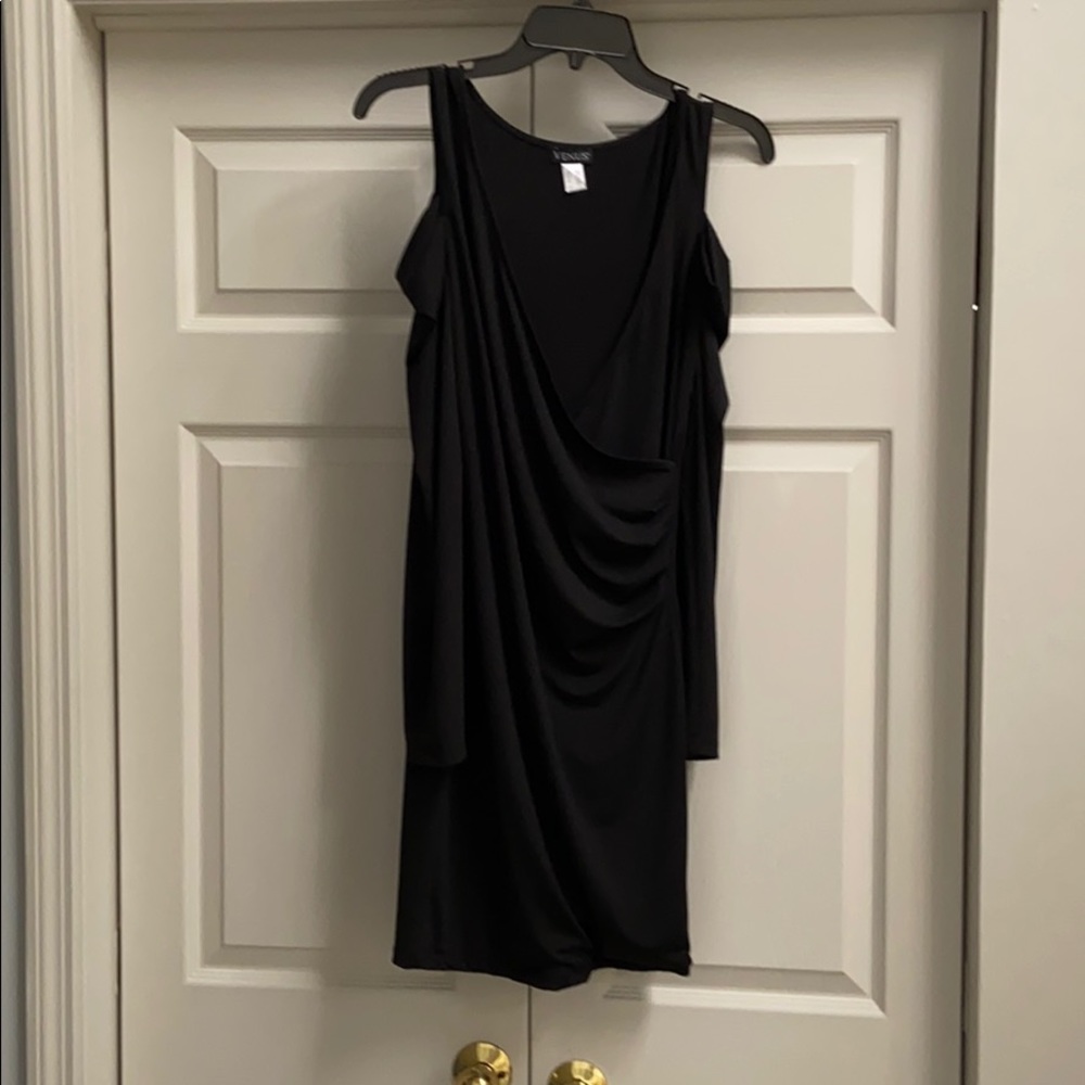 Black dress with cut out shoulders